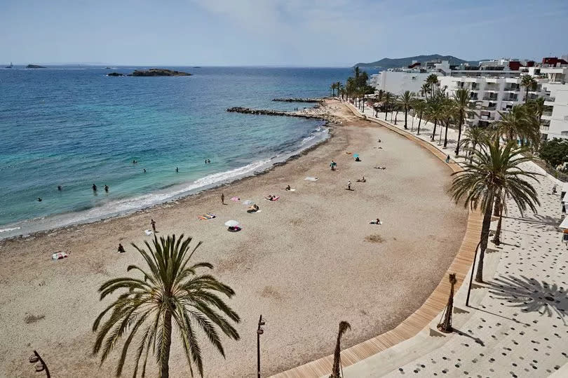 Igueretas beach in Ibiza, Spain