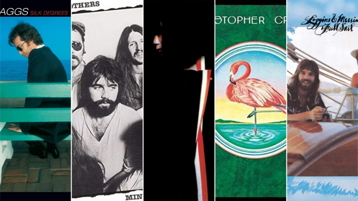  Segments of five classic yacht rock album covers 