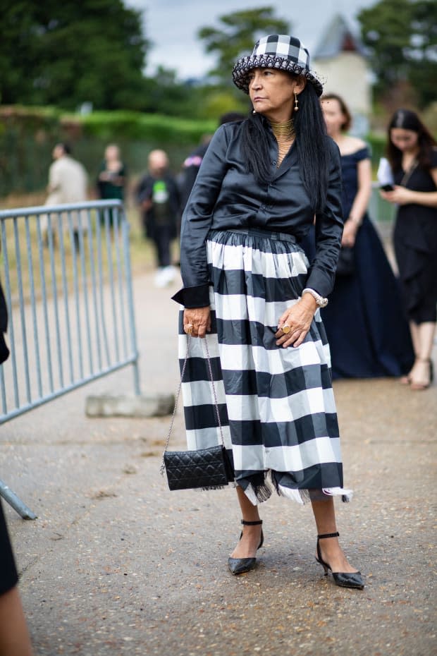 <p>On the street at Paris Fashion Week Spring 2020. Photo: Chiara Marina Grioni/Fashionista</p>