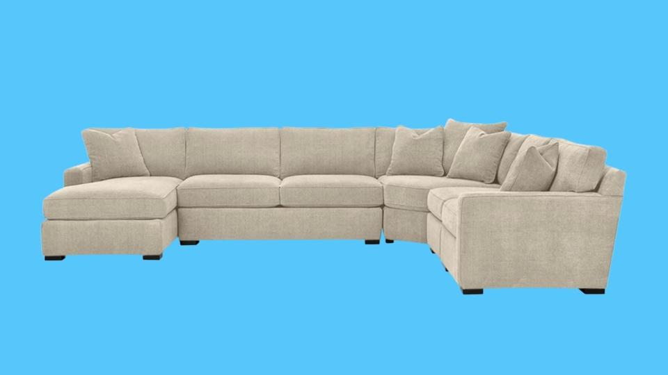 Shop beautiful sectional sofas for any living room.