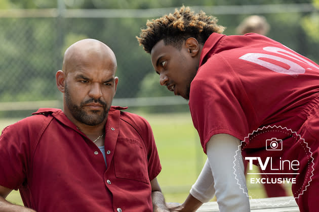 Amaury Nolasco and Cecil Blutcher (as Vernon)