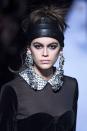 <p><a rel="nofollow noopener" href="https://www.crfashionbook.com/beauty/a16784801/tom-ford-fallwinter-2018-beauty/" target="_blank" data-ylk="slk:Tom Ford;elm:context_link;itc:0;sec:content-canvas" class="link ">Tom Ford</a> brought thick headbands back for his Fall 2018 ready-to-wear collection, juxtaposed by high ponies and chunky earrings. Stylist Orlando Pita wrapped the leather accessories around the heads of models before pinning the hair back or looping the locks into spunky updos.</p>