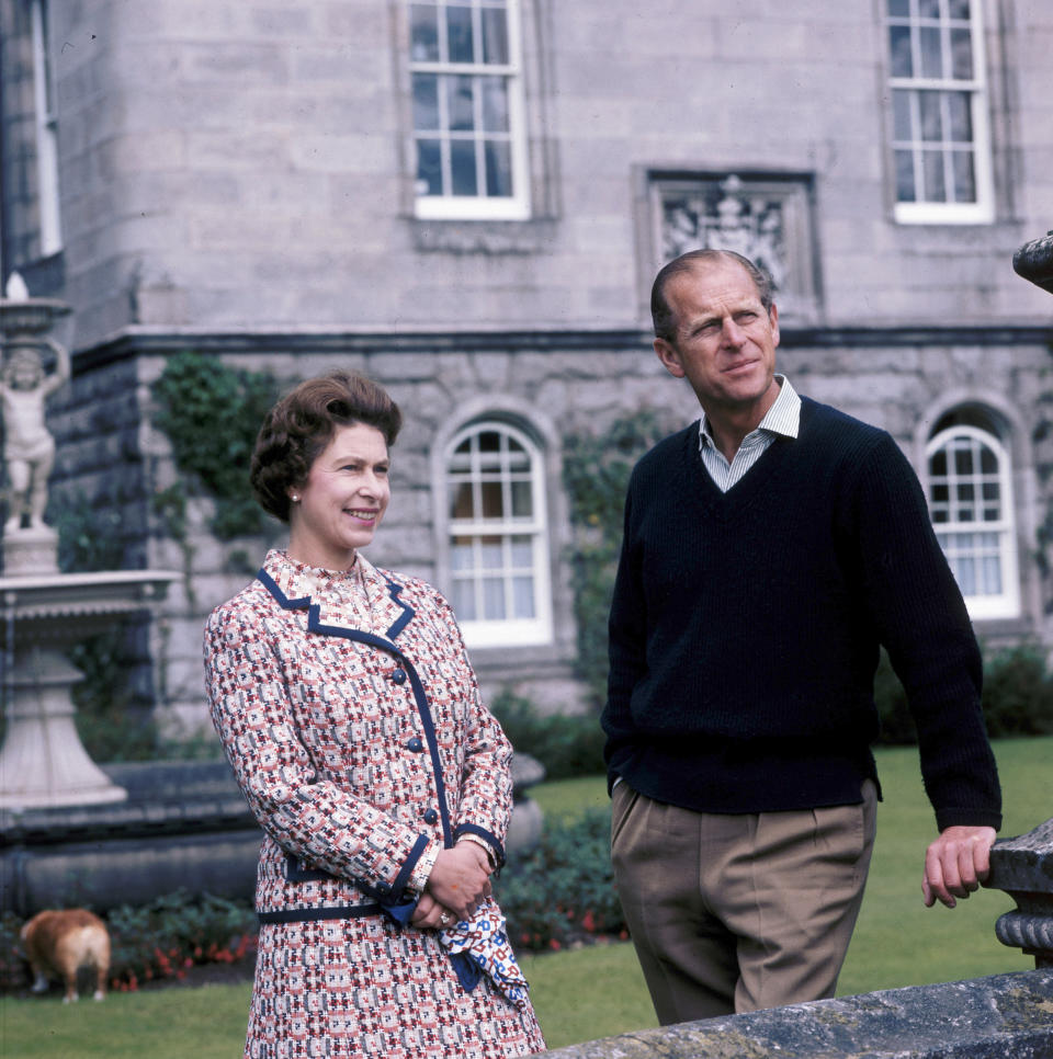 Queen Elizabeth II and Prince Philip at Balmoral, Scotland, 1972.<span class="copyright">Fox Photos/Getty Images</span>