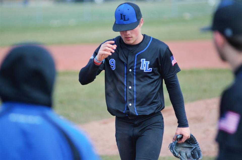 Connor Wallace got the win for Inland Lakes in game one against JoBurg on Friday, April 19.