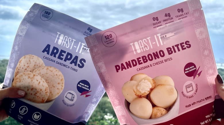 Toast-It arepas and pandebono 