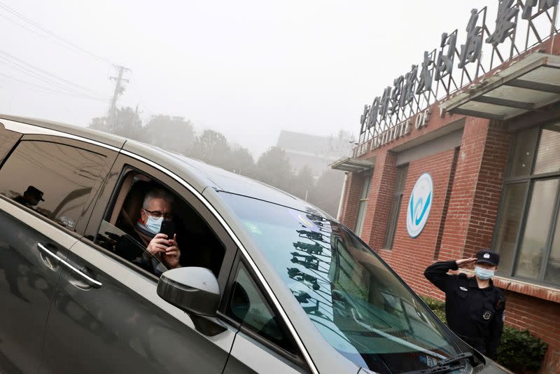 FILE PHOTO: WHO team visits Wuhan Institute of Virology