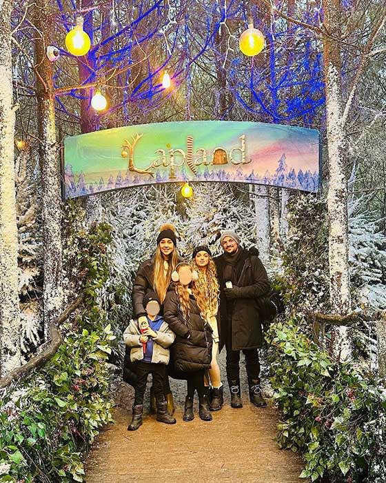 Family photo at Lapland UK