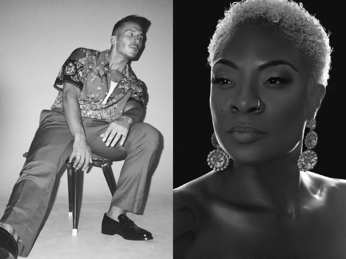 Canadian R&B performers Shawn Desman, left, and Jully Black came up during the early and mid-2000s. Now, they're each entering a new phase of their careers, buoyed a younger generation of fans on TikTok and music streaming platforms. (Ryan Faist / Submitted by Jully Black - image credit)