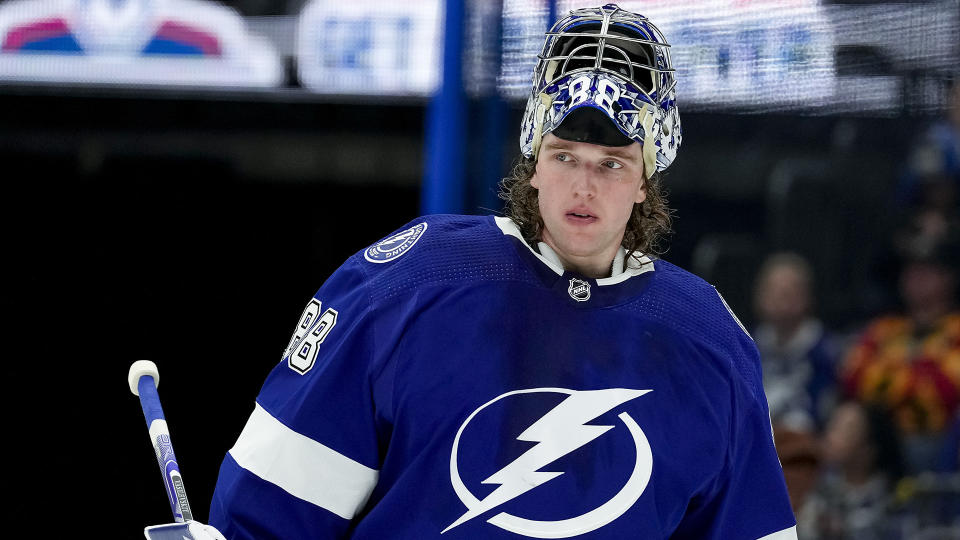 Andrei Vasilevskiy is one of the many incredible NHL goaltenders suiting up on a nightly basis. (Photo by Andrew Bershaw/Icon Sportswire via Getty Images)