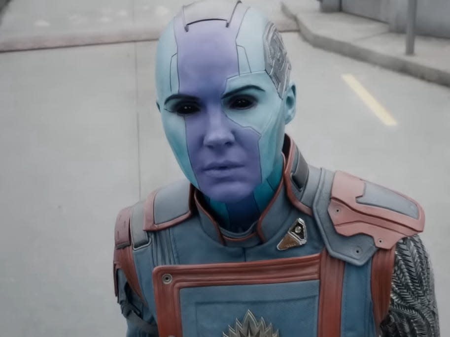 Karen Gillan as Nebula in "Guardians of the Galaxy Vol. 3."