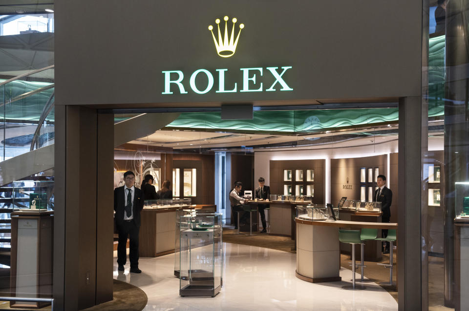 Une boutique Rolex à Hong Kong