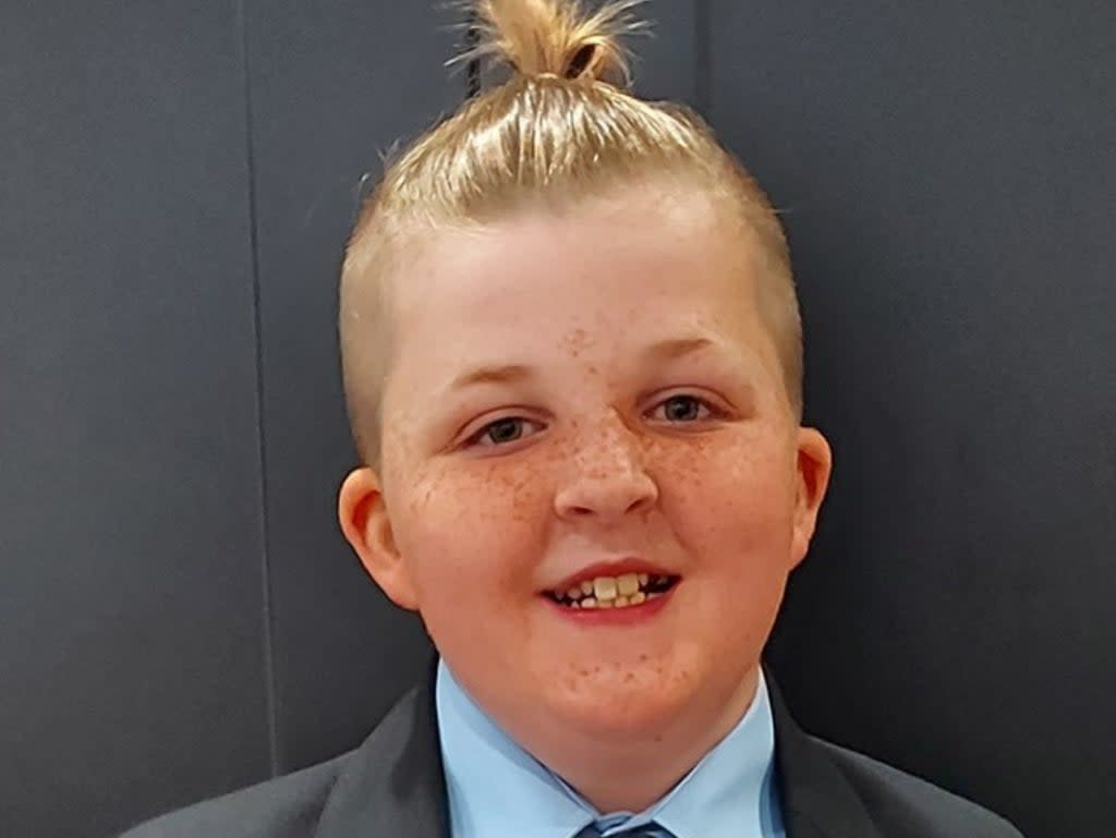 Ted Vines, 12, was killed in a car crash on his way to play football in Lincolnshire (Family handout/Lincolnshire Police)