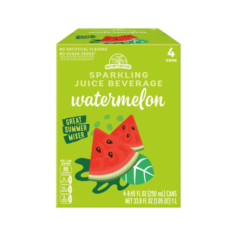 Nature's Nectar Watermelon Sparkling Juice Beverage