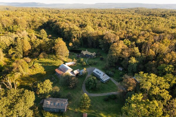 Set in Accord, New York, the compound offers a serene city escape, all while being just under an hour to multiple sought-after Upstate towns, including Kingston and Woodstock.