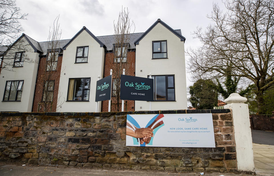 The Oak Springs care home in Wavertree, Liverpool, which was operating with a quarter of its usual staff numbers due to Covid-19, according to Labour MP Paula Barker.