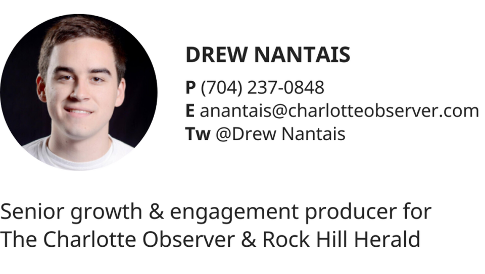 Drew Nantais is a Senior Growth & Engagement Producer for the Charlotte Observer.
