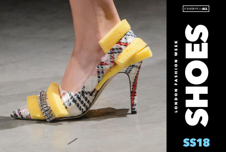 Bold, bright shoes from London Fashion Week