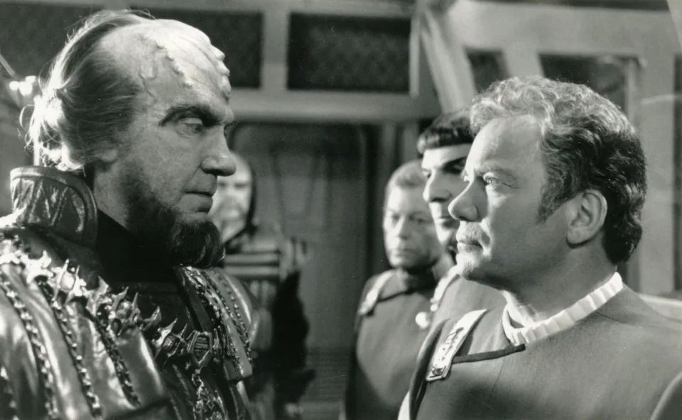 Acting with Actors William Shatner in the movie Star Trek VI: The Undiscovered Country in 1991
