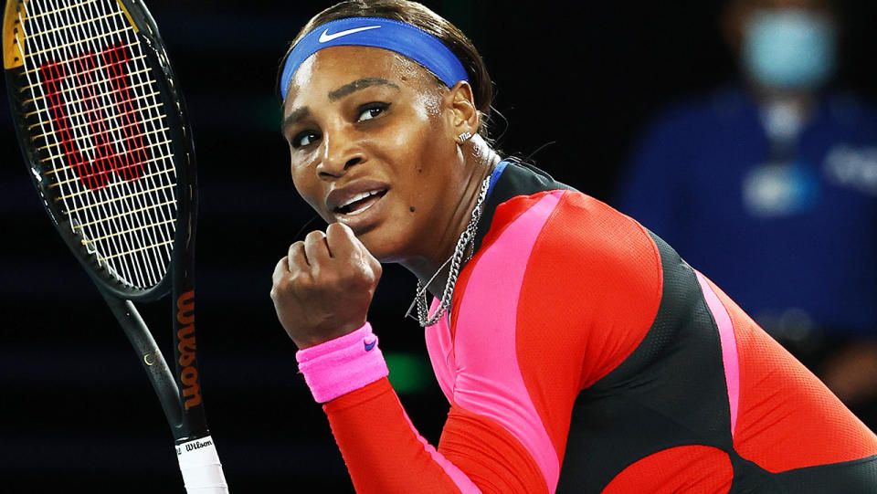 Serena Williams has won through to the semi-finals at the Australian Open. (Photo by Cameron Spencer/Getty Images)