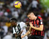 Soccer Football - Italian Super Cup - Juventus v AC Milan - King Abdullah Sports City, Jeddah, Saudi Arabia - January 16, 2019 Juventus' Blaise Matuidi in action with AC Milan's Andrea Conti REUTERS/Waleed Ali