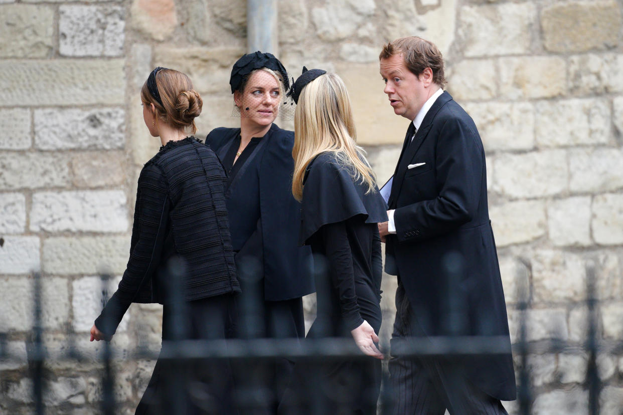 Tom Parker Bowles (right) arriving at the State Funeral of Queen Elizabeth II, held at Westminster Abbey, London. Picture date: Monday September 19, 2022.