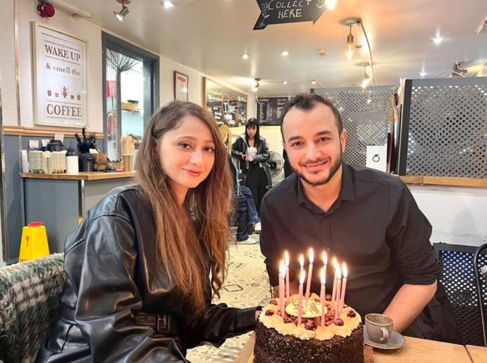 Servet Ozdemir with his wife