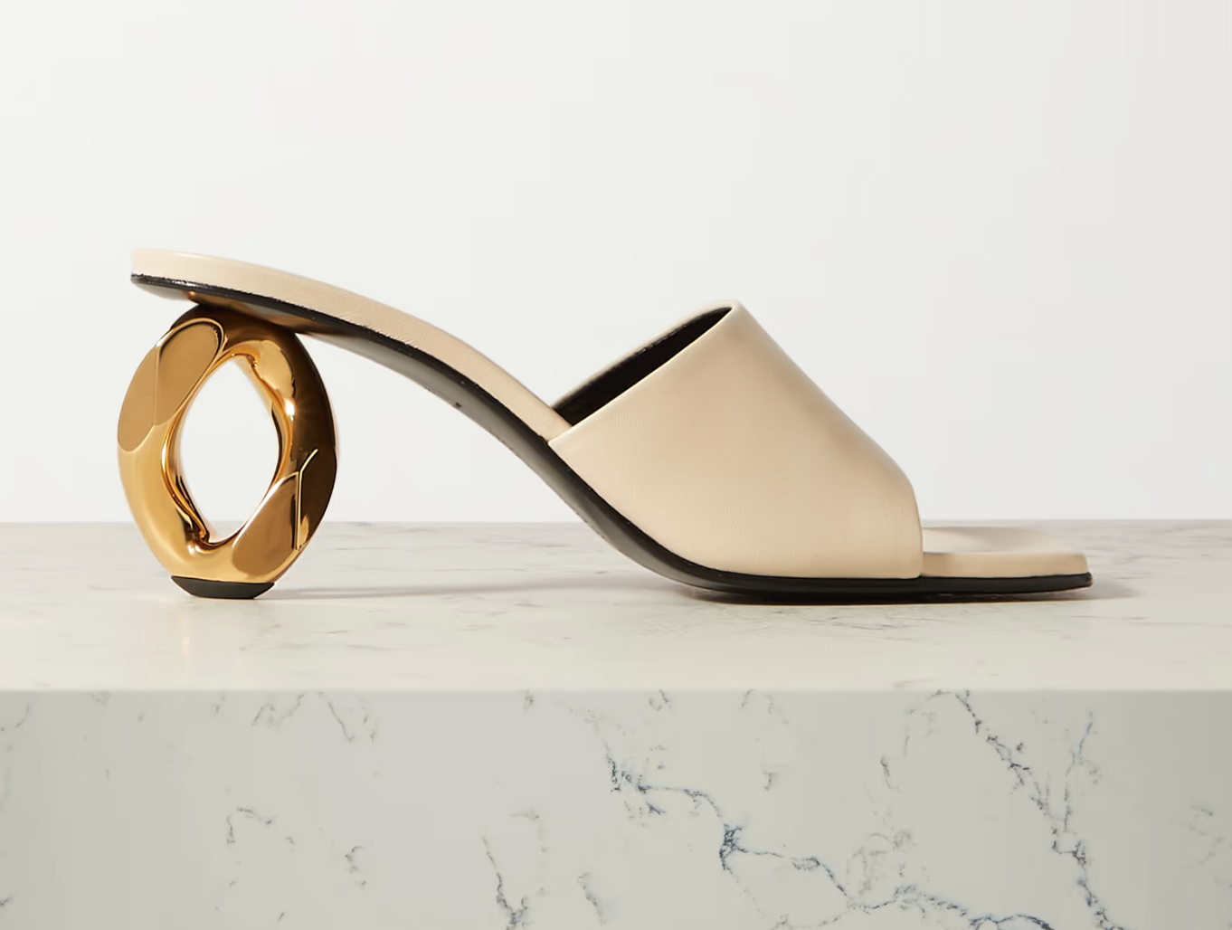 JW Anderson Chain-embellished leather mules. (PHOTO: Net-A-Porter)