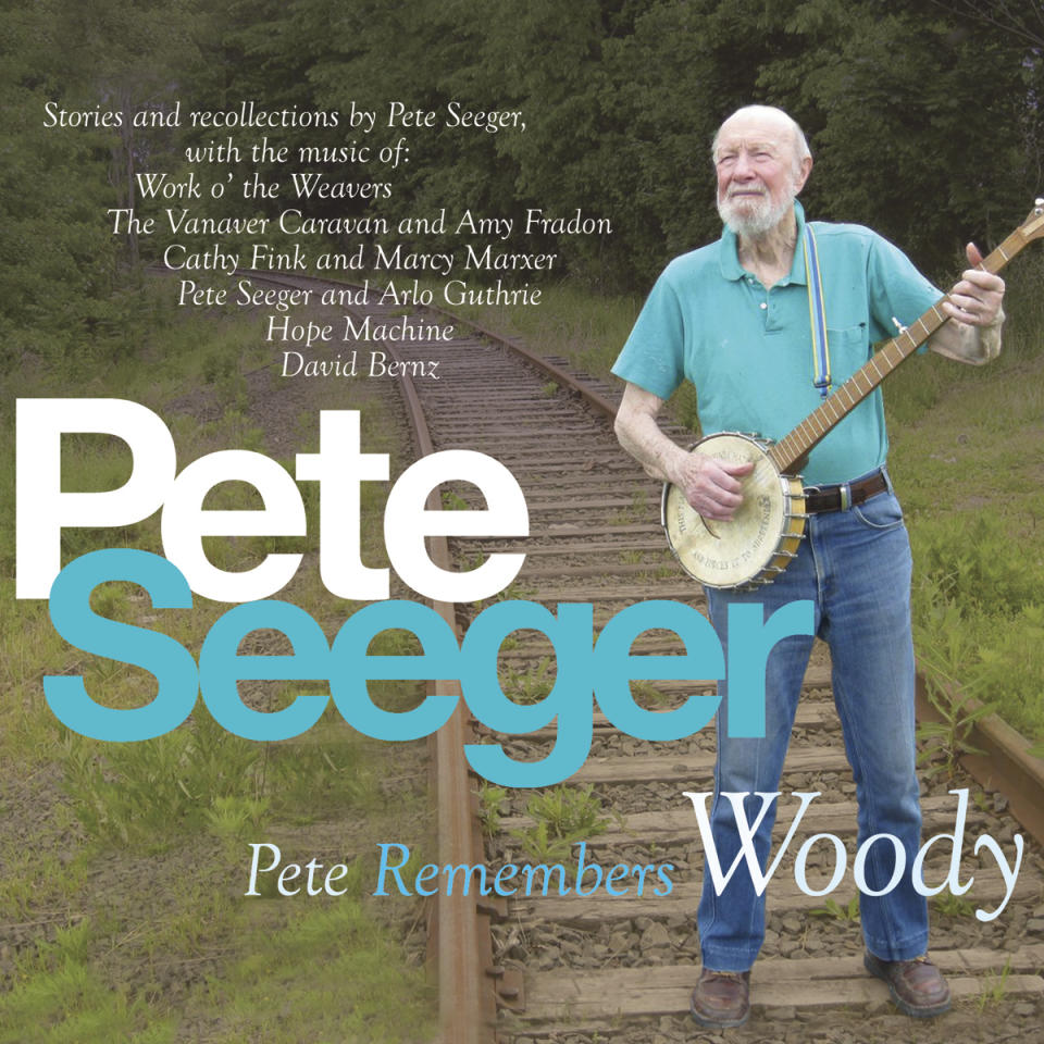 This CD cover image released by Appleseed Recordings shows "Pete Remembers Woody," one of two releases by Pete Seeger. (AP Photo/Appleseed Recordings)