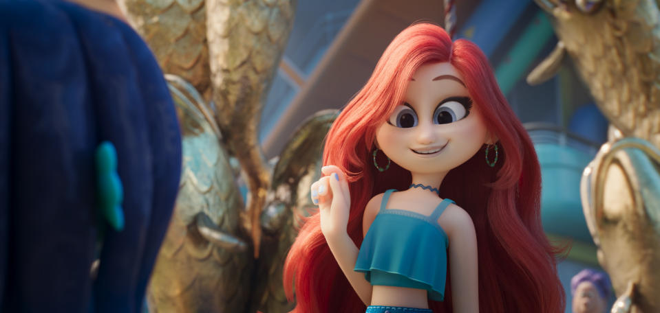 This image released by Universal Pictures shows Chelsea, voiced by Annie Murphy, in DreamWorks Animation's "Ruby Gillman Teenage Kraken." (Universal Pictures via AP)