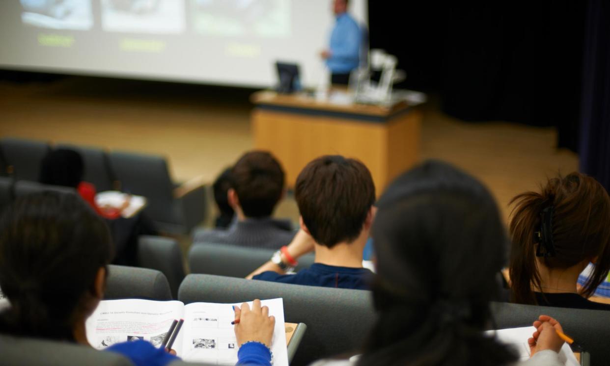 <span>Since 2012, when annual tuition fees were hiked to £9,000 for each domestic undergraduate, they have barely risen in the 12 years since.</span><span>Photograph: Cultura RM Exclusive/Peter Muller/Getty Images/Image Source</span>