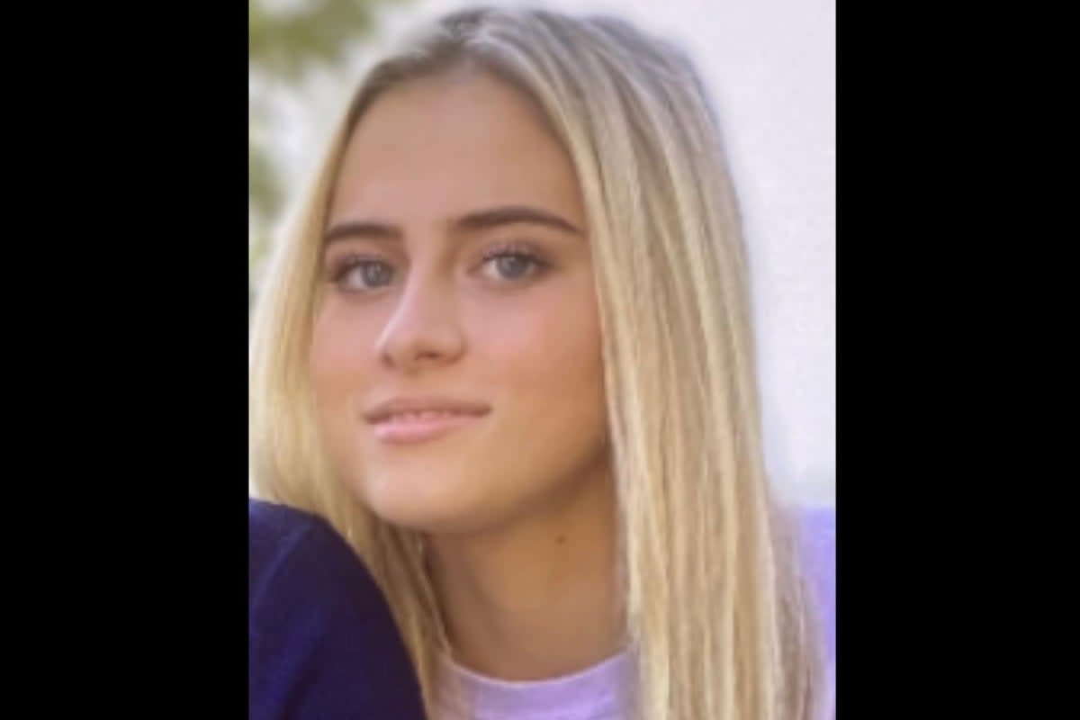 Katherine “Katie” Schneider, 17, was last seen on 5 July leaving her home in her white 2019 Honda Accord.  The car was found “unoccupied” on Monday  (Santa Clara County Sheriff’s Office)