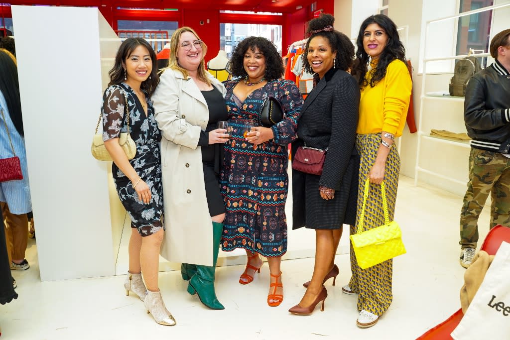 Wendy Sy, Sarah Chiwaya, Greivy, Salone Monet and Lara Eurdolian attend the FGI Rising Star Awards 2022 pre-party with Diesel in New York City on April 28, 2022. - Credit: Sean Zanni/Patrick McMullan via Getty Images