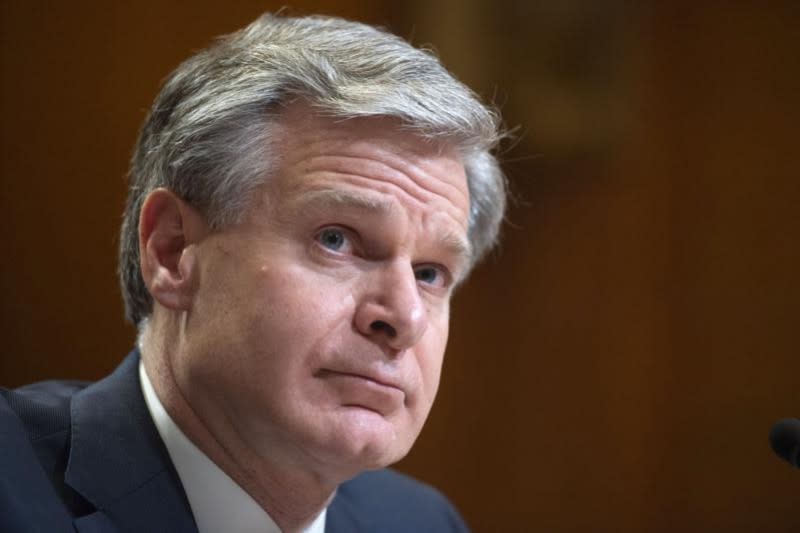 2022年5月25日，美國聯邦調查局（FBI）局長瑞伊（Christopher Wray）為FBI 2023年的財政預算出庭作證。（AP）