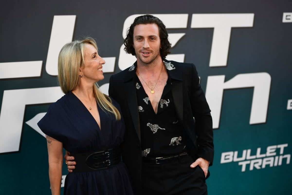 Aaron and Sam Taylor-Johnson (AFP via Getty Images)