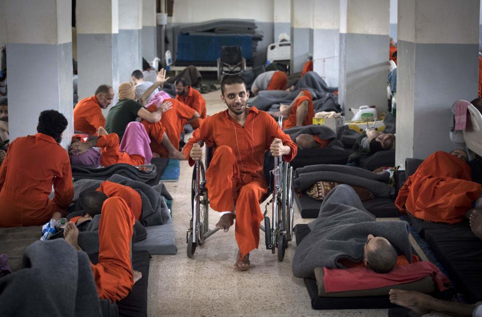 Pictured: Inside the overcrowded Syrian prison where thousands of Isis suspects await fate