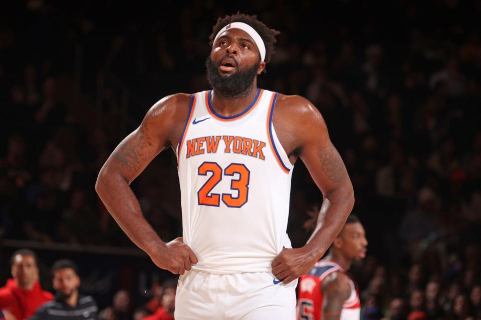 <p>Nathaniel S. Butler/NBAE via Getty</p> New York Knicks star Mitchell Robinson