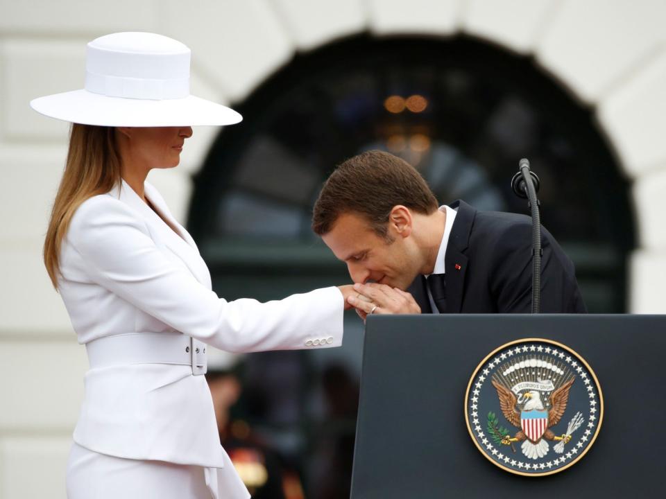 melania trump emmanuel macron