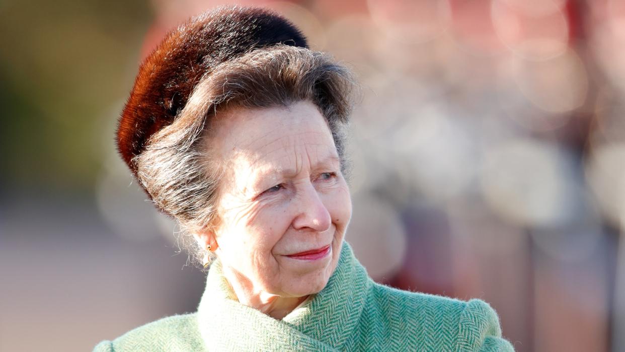   Princess Anne's favourite perfume - Princess Anne, Princess Royal represents Her Majesty The Queen as the Reviewing Officer during The Sovereign's Parade at the Royal Military Academy Sandhurst on December 10, 2021 in Camberley, England. . 