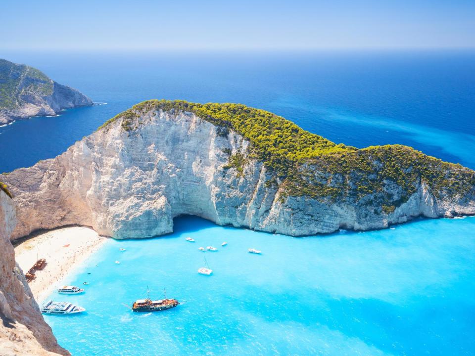 Navagio Bay on Zakynthos, Greece: istock