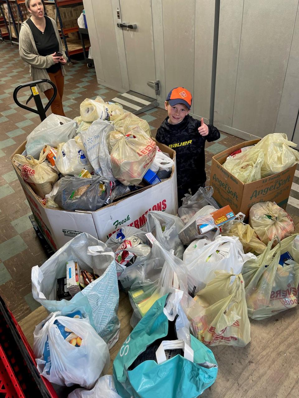 Devils Lake Scouts collected over 1,000 pounds of food for w worthy cause this past week thanks to support from the local community.
