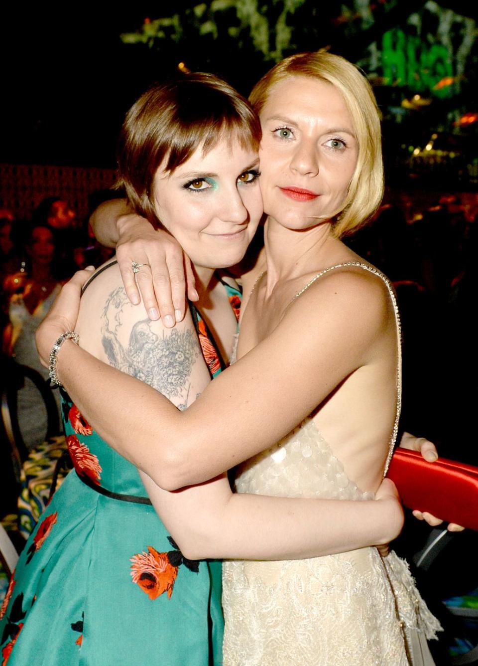 Lena Dunham and Claire Danes