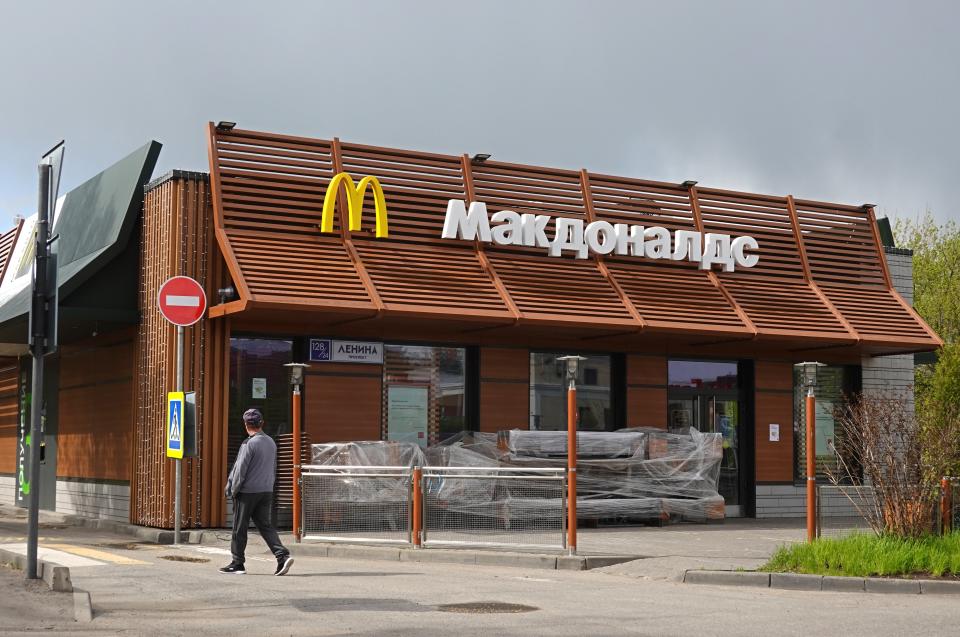 A closed-down McDonald’s branch in Podolsk, outside Moscow (EPA)