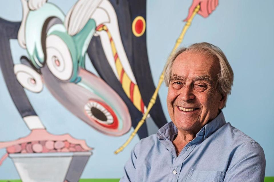 Top drawer: Gerald Scarfe pictured in his London studio: Daniel Hambury