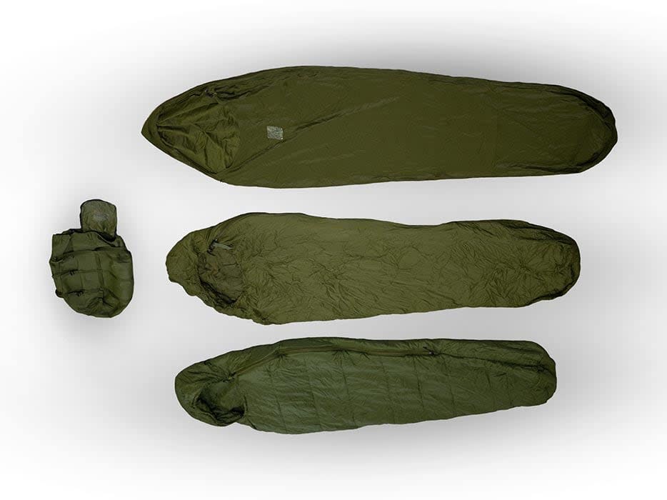 The Canadian Army's recently-issued General Purpose Sleeping Bag System (GPSBS).