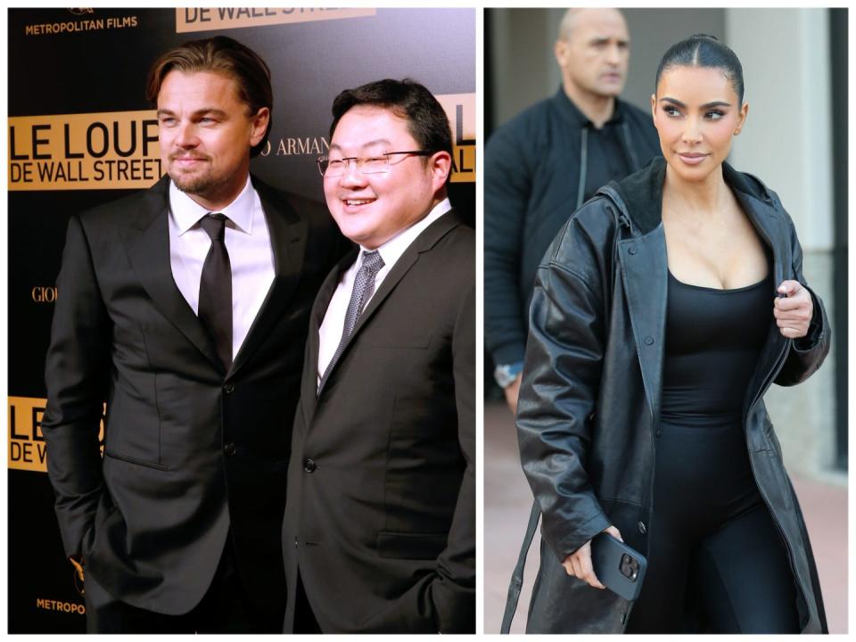 Leonardo DiCaprio, Jho Low, and Kim Kardashian.