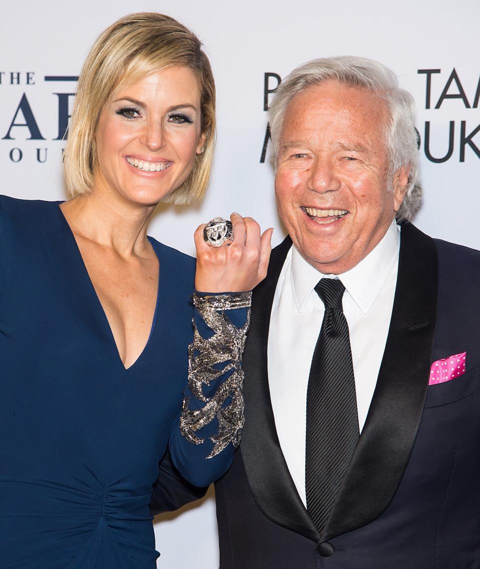 Dana Blumberg and Robert Kraft attend as Elton John AIDS Foundation Commemorates Its 25th Year And Honors Founder Sir Elton John During New York Fall Gala at Cathedral of St. John the Divine on November 7, 2017 in New York City