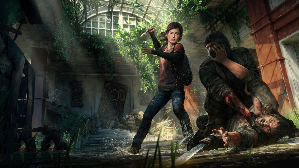 The Last of Us - Ellie protects Joel
