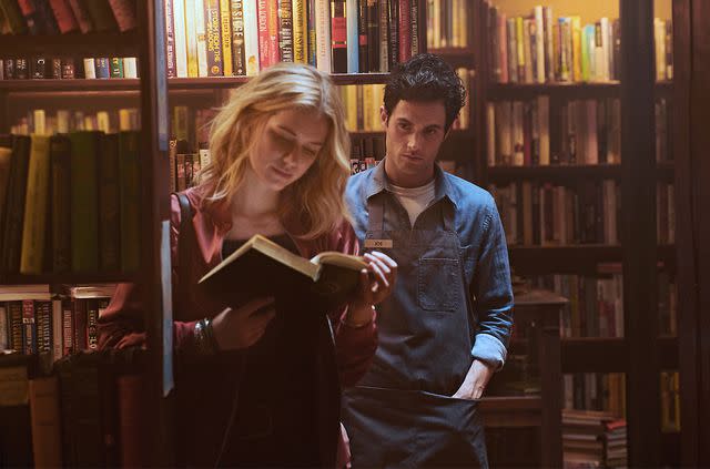 Netflix Penn Badgley (right) on 'You'