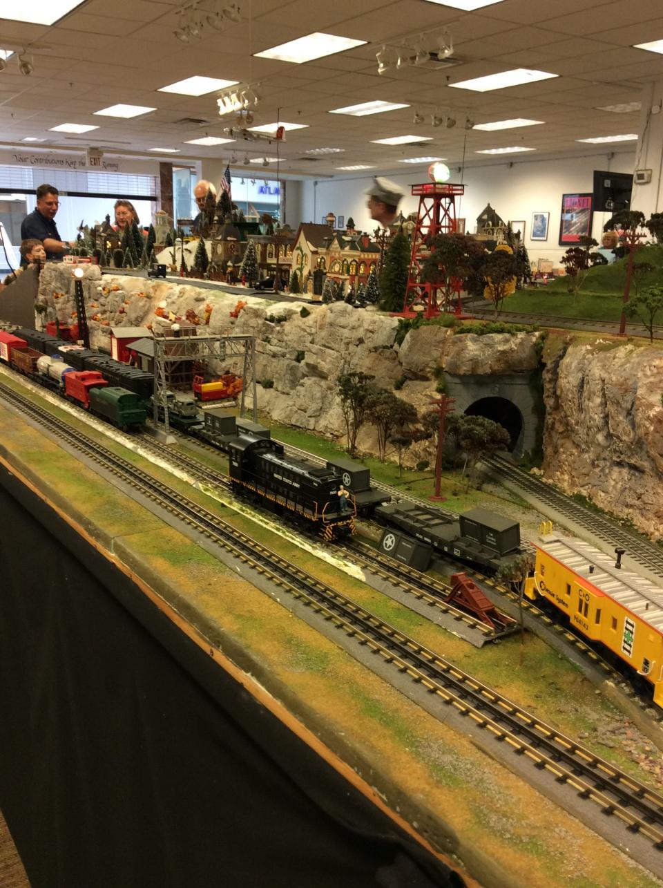 Displays from the Augusta County Railroad Museum.