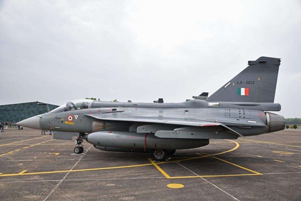 This LCA Tejas Mk 1 was one of the first examples delivered to the Indian Air Force. <em>Photo by Debajyoti Chakraborty/NurPhoto via Getty Images</em>